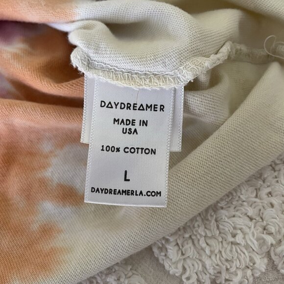 Daydreamer Grateful Dead Skull Roses Sz L Long Sleeve Cropped Shirt Distressed - Picture 6 of 9